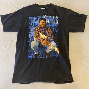 90’s Vince Gill Band T-Shirt, Vintage Size Large.